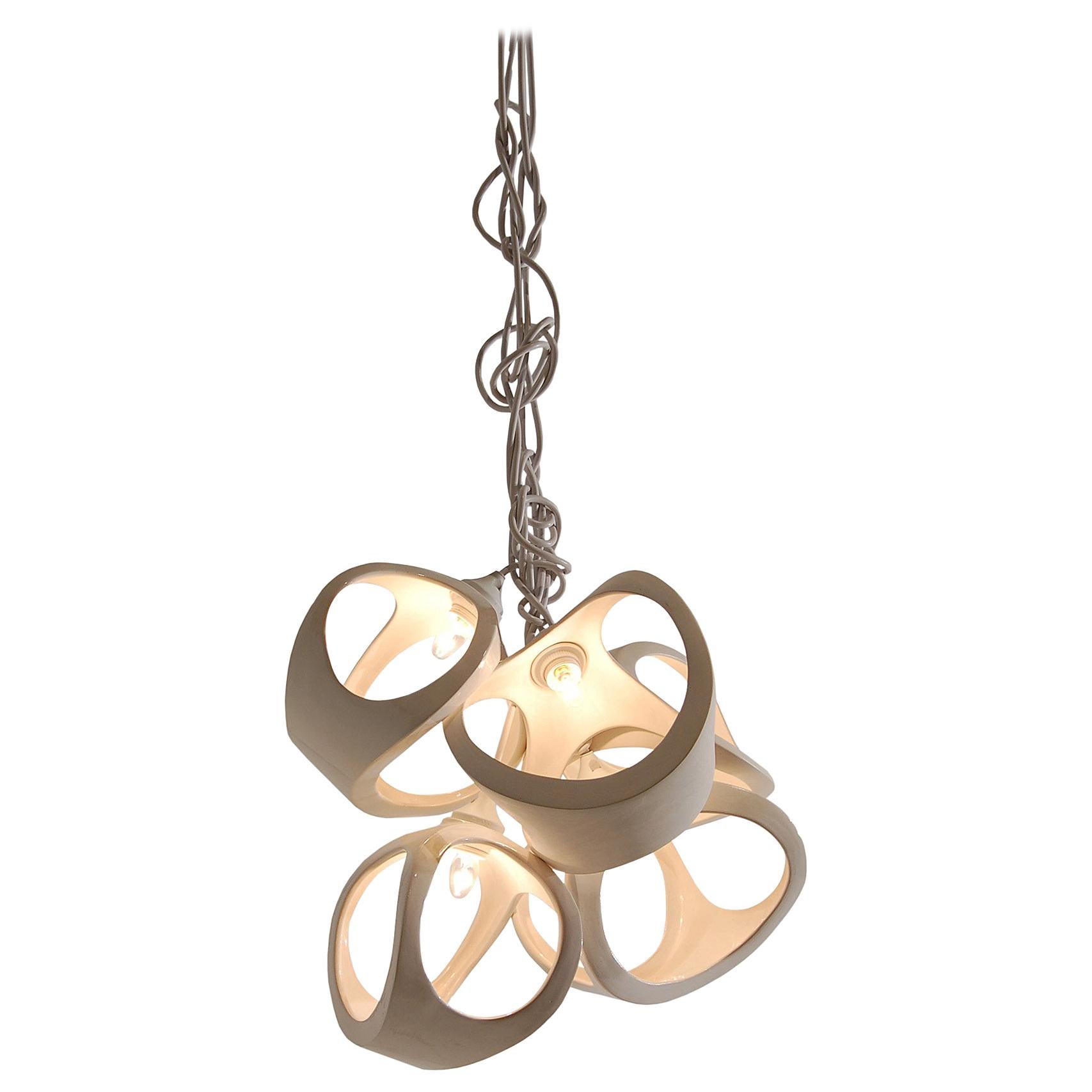 Ceramic Lamp 5 Shade Ball Cluster im Angebot