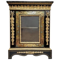 Napoleon III Cabinet in Boulle Marquetry, France, 19th Century