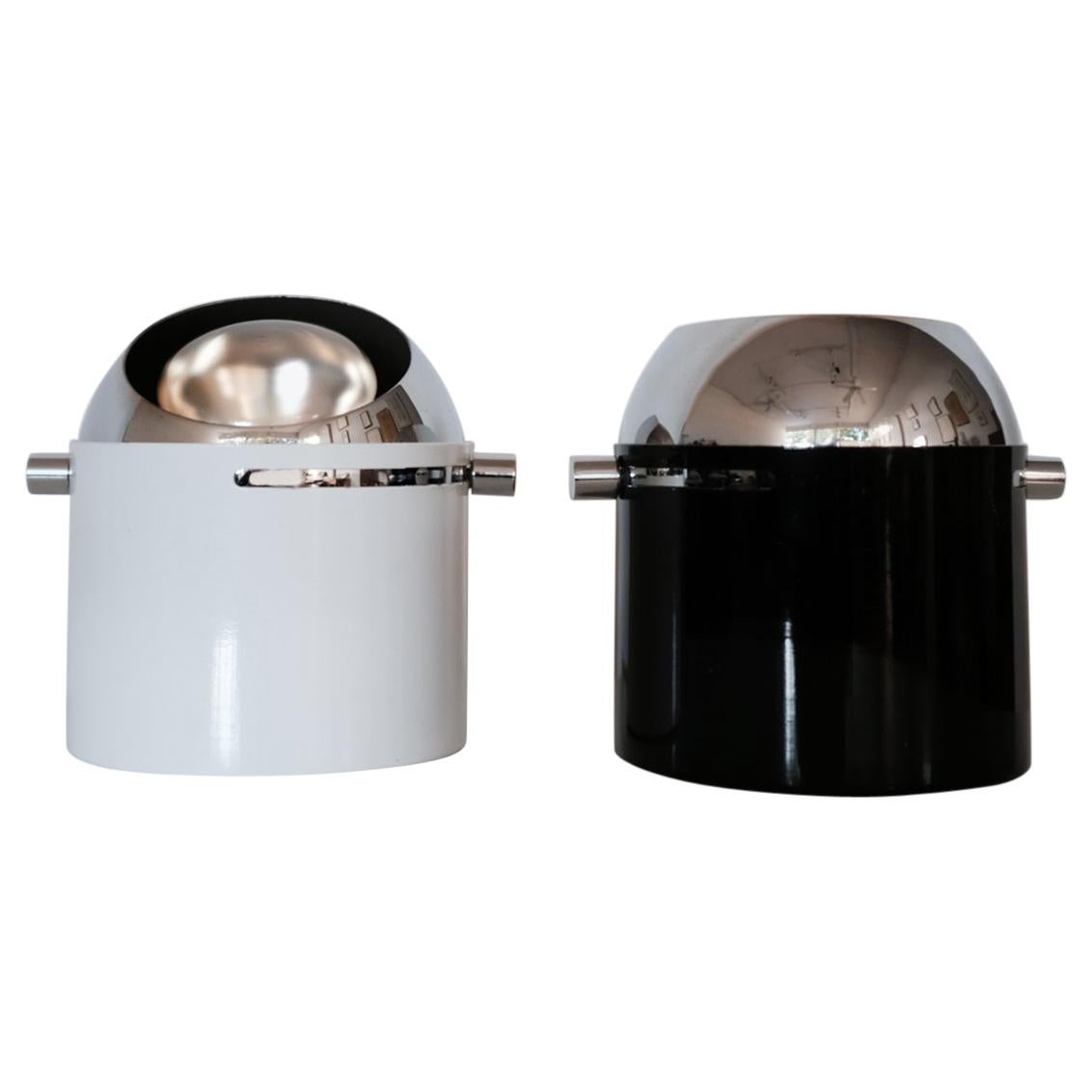 Pair of Bill Curry Design Line Spot Lamps For Sale