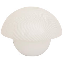 Midcentury Swirl Glass Canopy Table Lamp