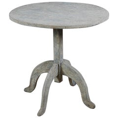 19th Century Swedish Oval Tilt-Top Side Table