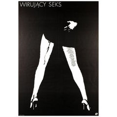 Vintage "Dirty Dancing" Original Polish Film Poster, Maciej Zbikowski, 1989