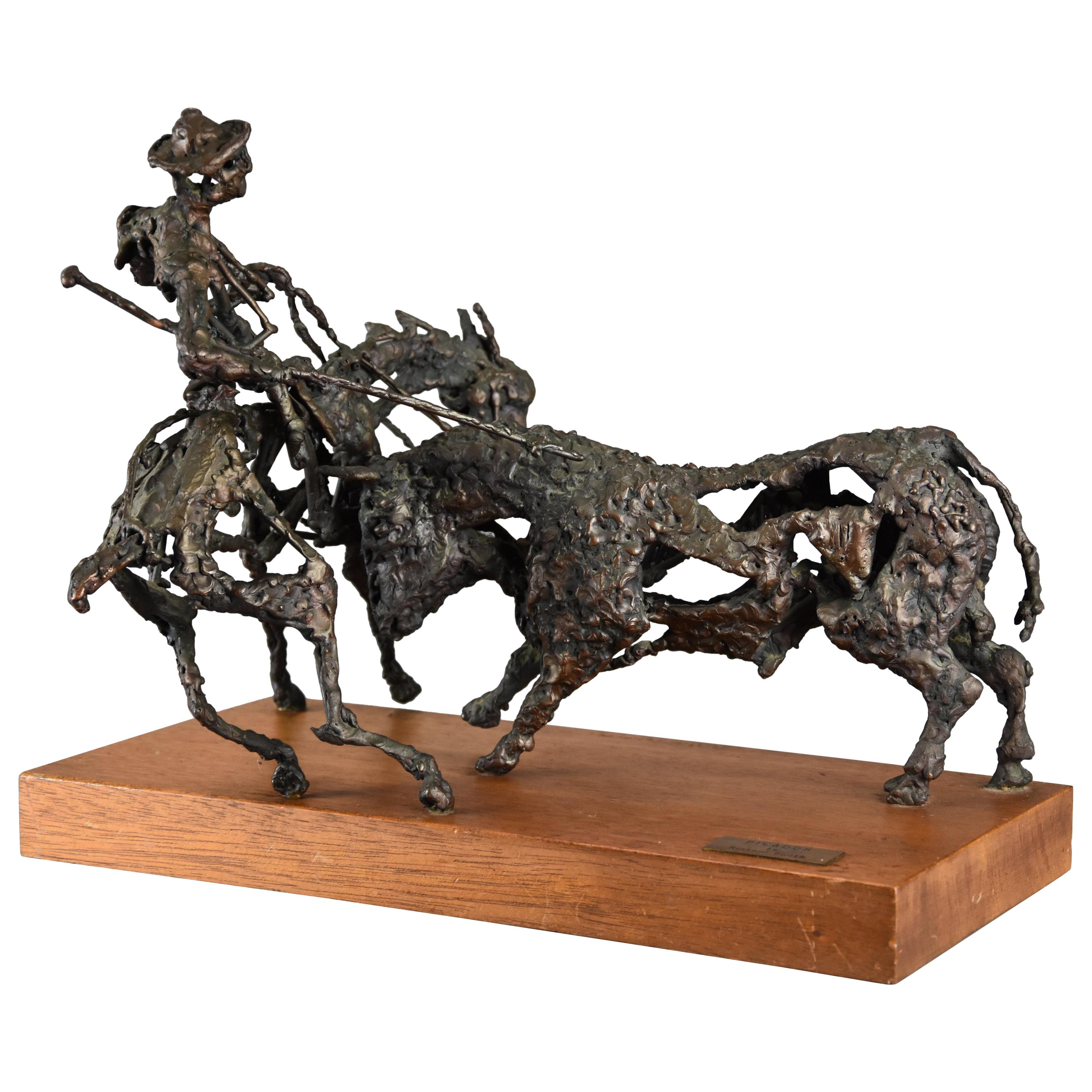 Bronze sculpture 'The Picador' by Daniel Rintoul Booth For Sale