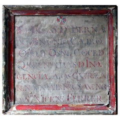 17th Century Italian Framed Alter Devotional Fragment