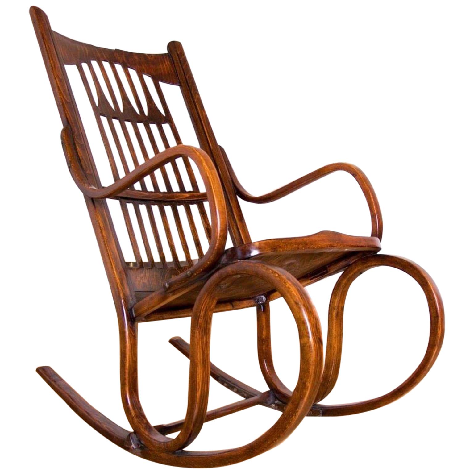 Jacob & Josef Kohn Rocking Chair No. 816 For Sale