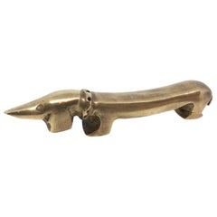 "Noodle" the Dachshund Dog Bottle Opener Bosse Vienna Austria, 1950s Midcentury