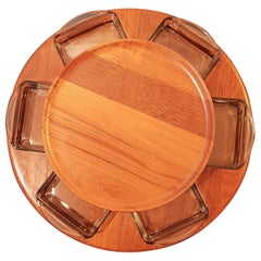 Midcentury Digsmed Solid Teak Tray