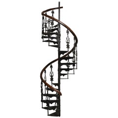 Antique Victorian Spiral Staircase Clockwise