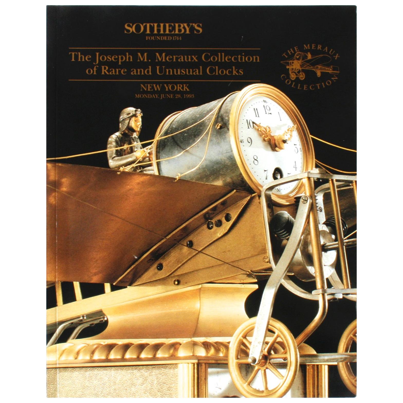 Sotheby's : The Joseph M. Meraux Collection of Rare and Unusual Clocks, 6/1993 en vente
