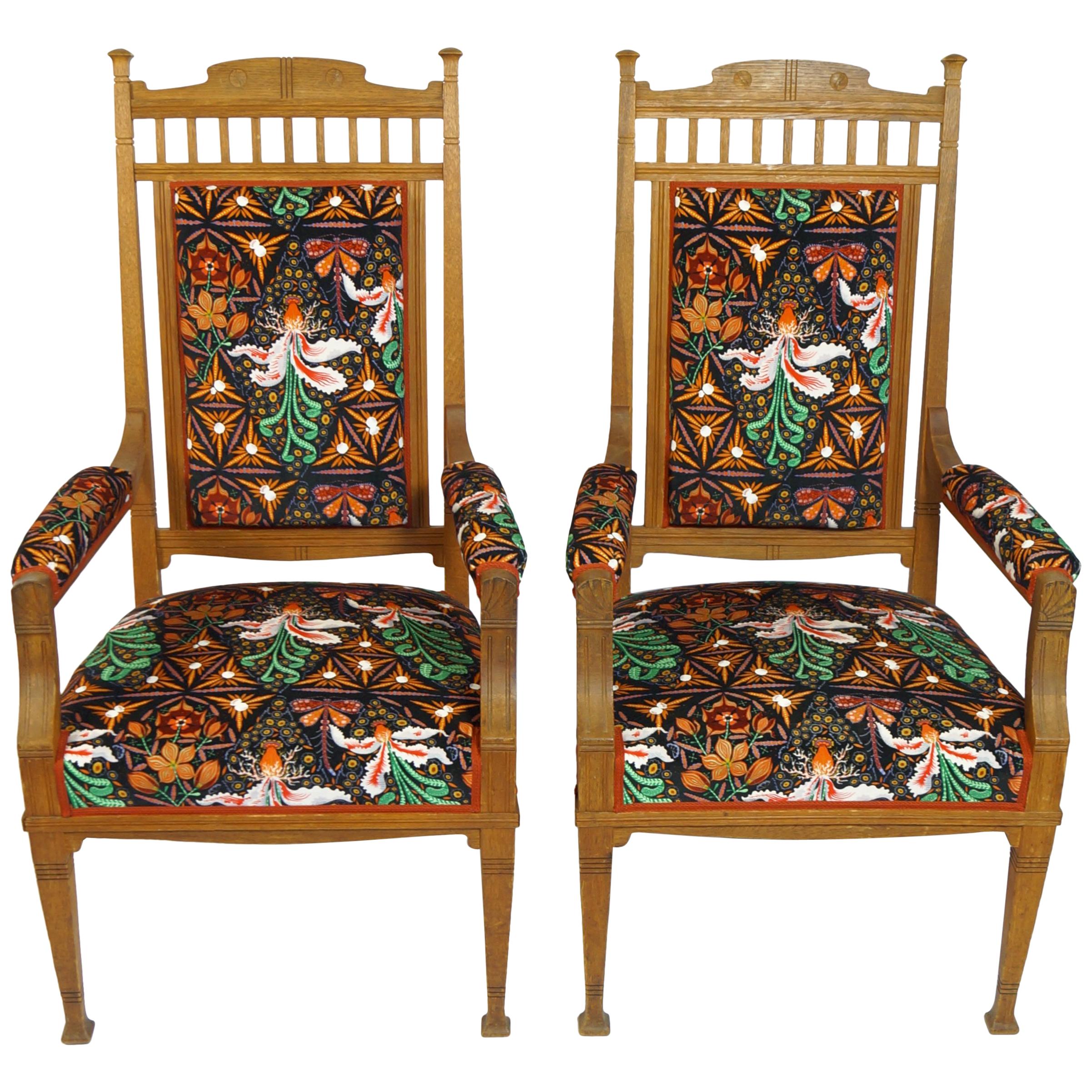Chairs by Louis Sparre with Klaus Haapaniemi Upholstery For Sale