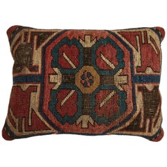 Antique Kazak Carpet Pillow