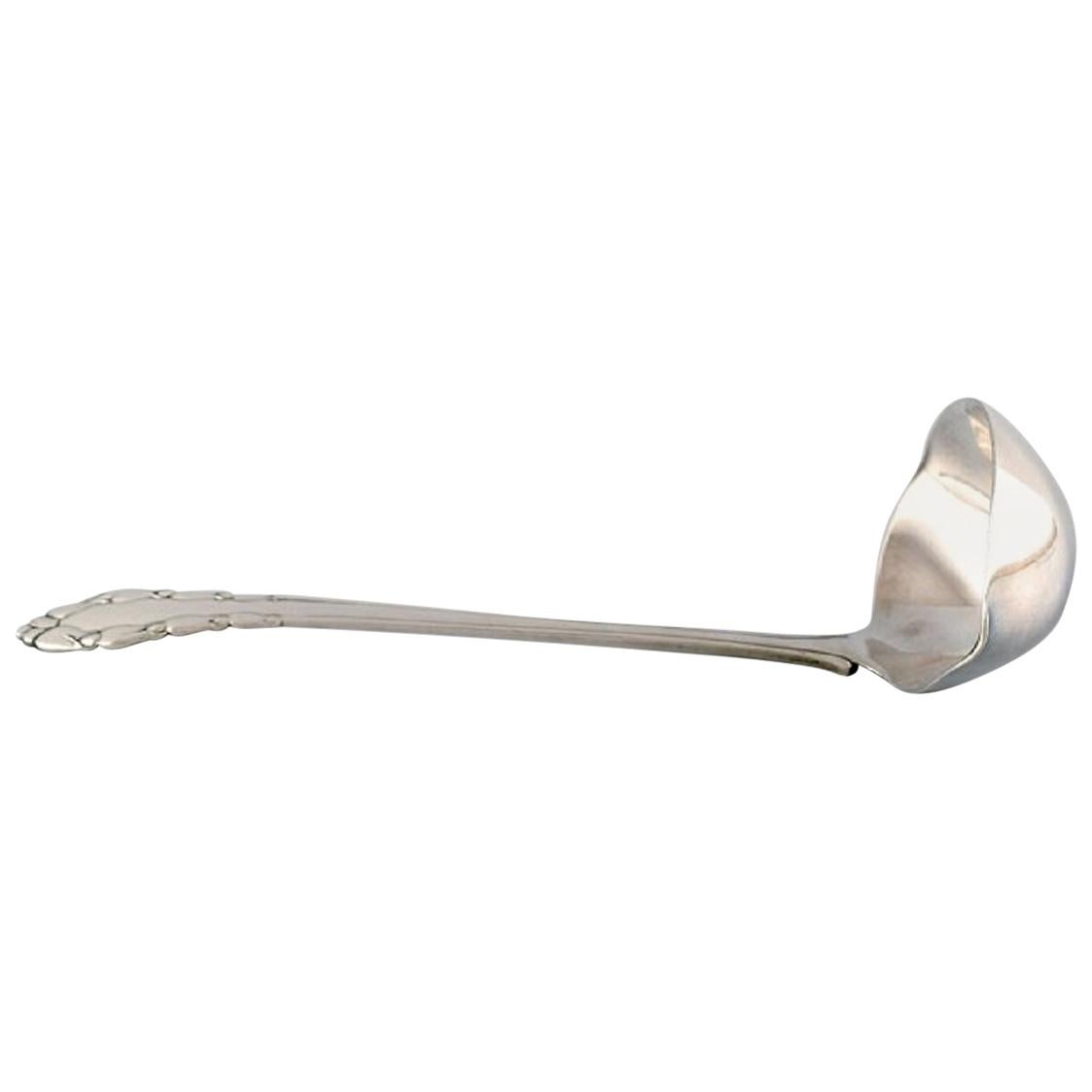 Georg Jensen "Lily of the Valley" Sauce Spoon in Full Silver For Sale