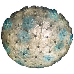 Ceiling Flowers Lamp by Barovier & Toso, Murano, 1950s