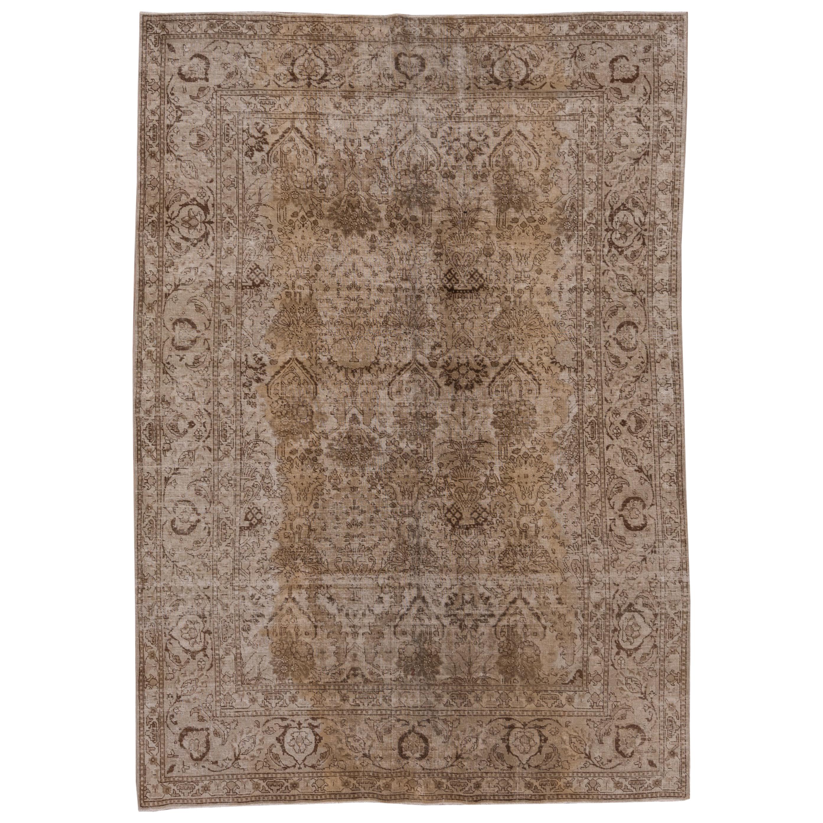 Antique Tabriz Rug, circa 1920s For Sale