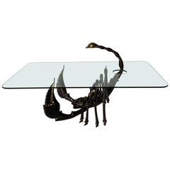 Bronze Skorpion Couchtisch