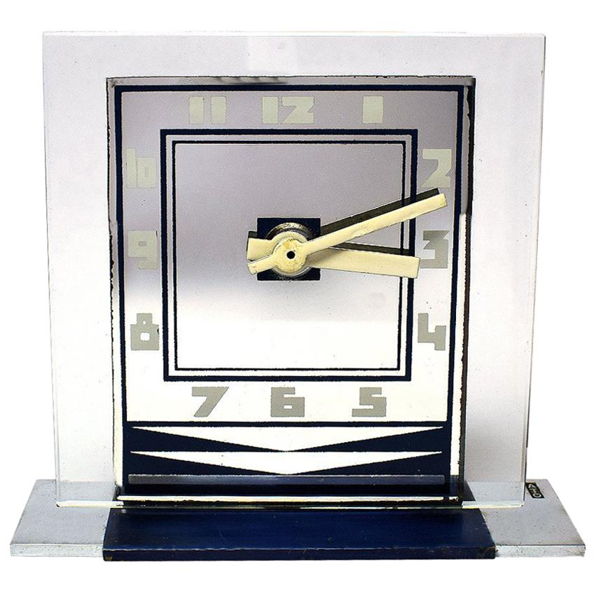 Rare 1930s Art Deco Modernist Alarm Clock by ATO