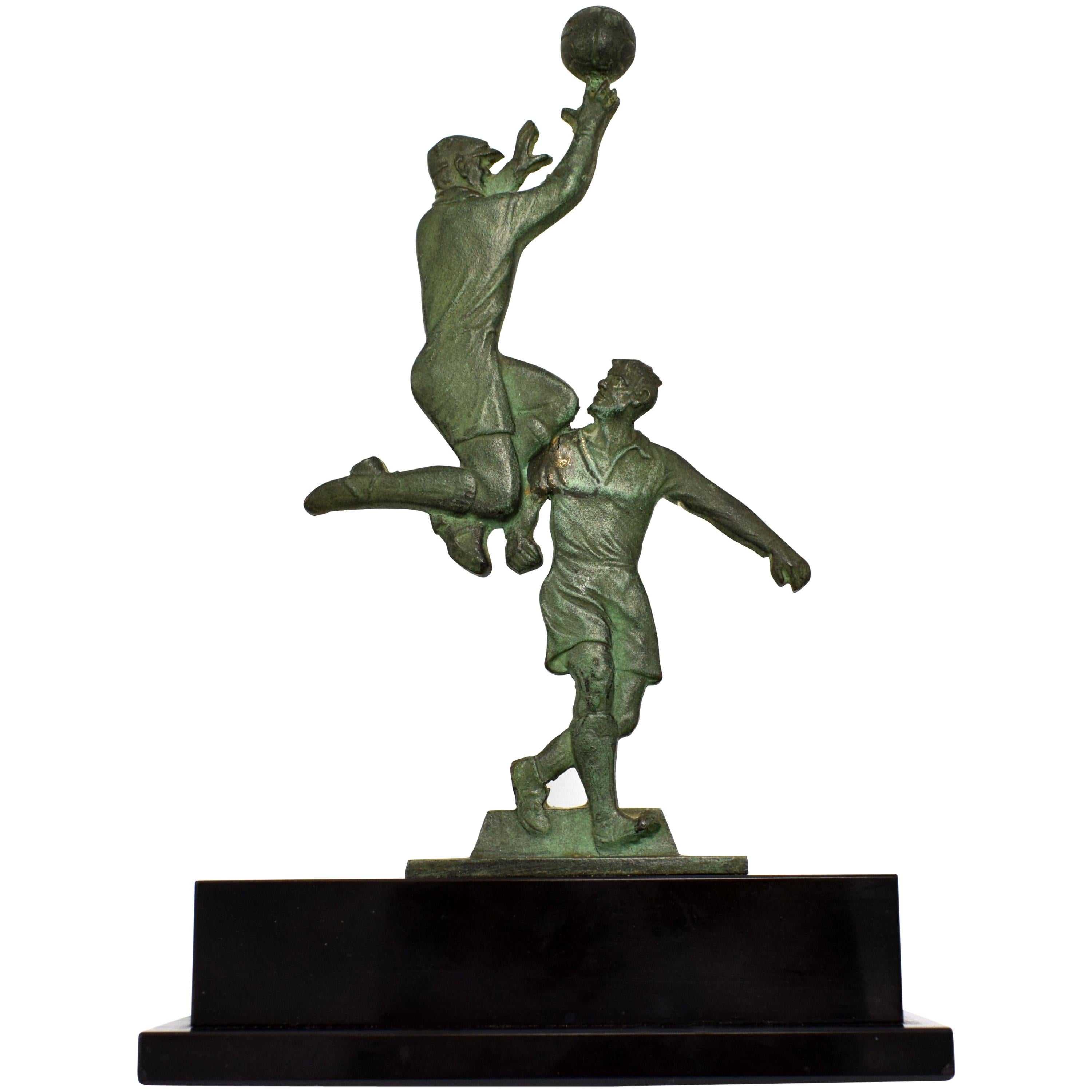 Art Deco Football Trophy, France, circa 1930