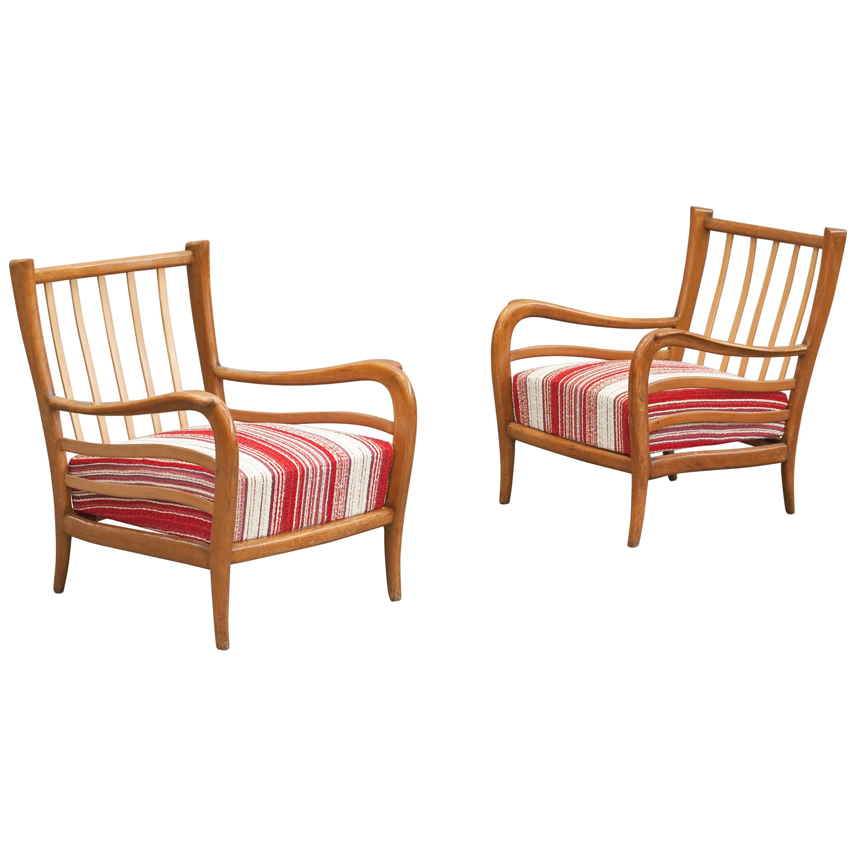 Pair of Armchairs Attributed to Paolo Buffa