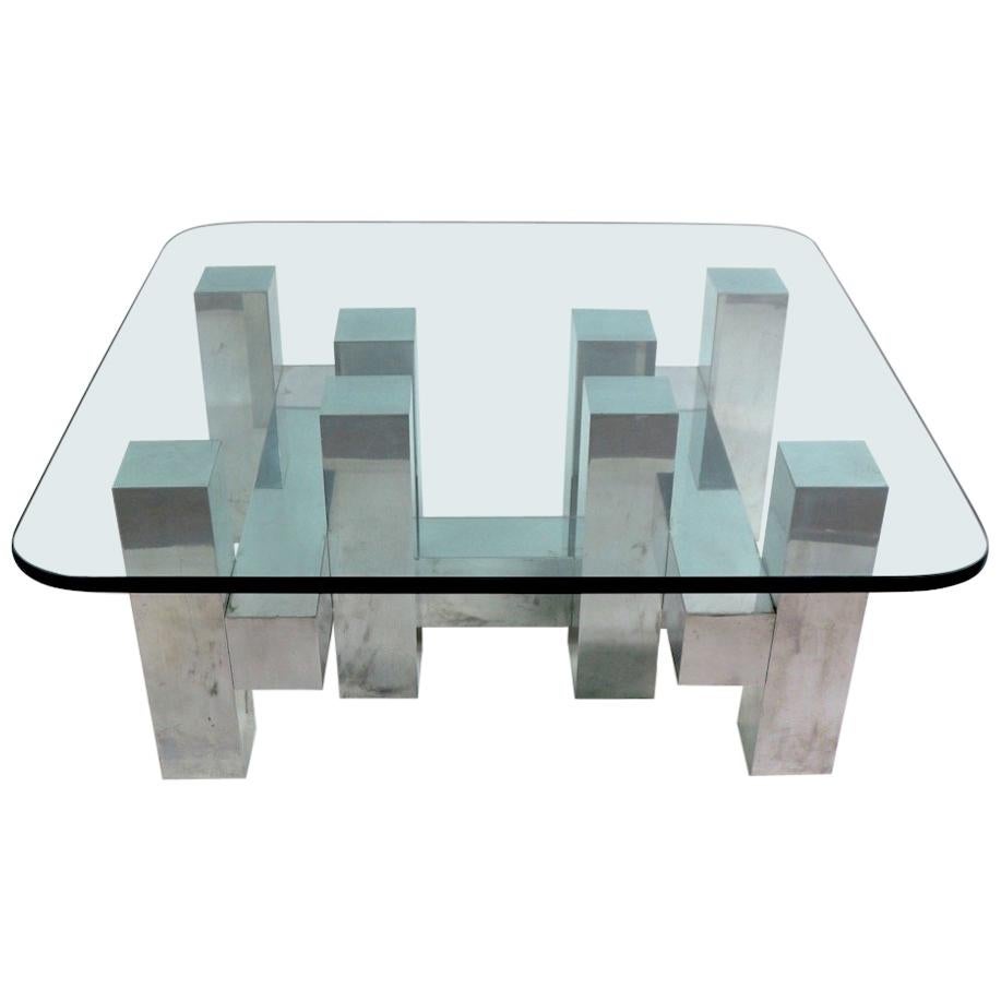 Cityscape Style Coffee Table by Paul Mayen for Habitat at 1stDibs aluminio mayen