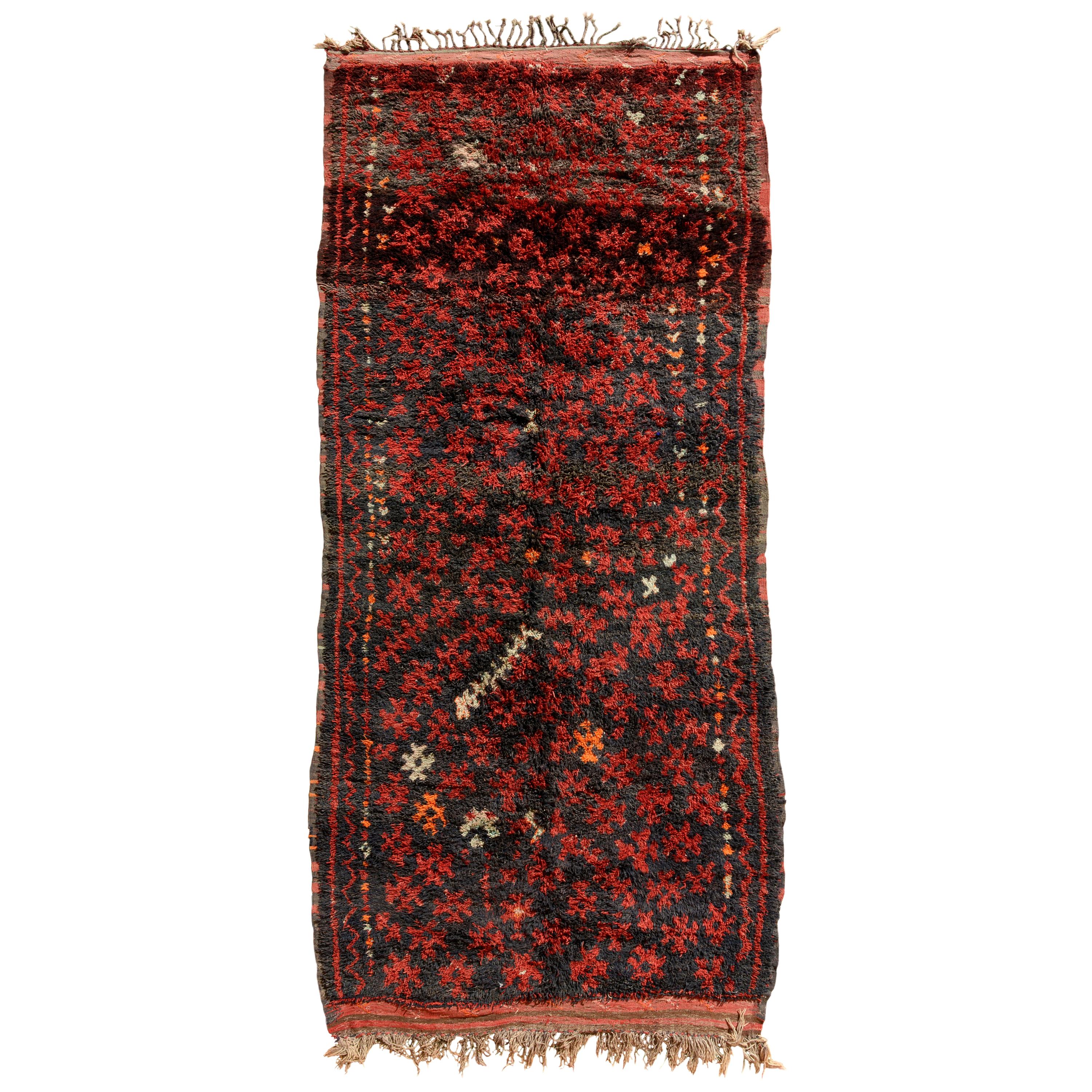 Vintage Moroccan or Algerian Berber Rug from the Middle of the 20th Century For Sale