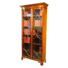 Antique Edwardian Mahogany Glazed Bookcase