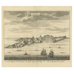 Used Print of the Coast of Dabhol 'India', 1726