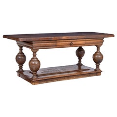 Antique Mid-18th Century Dutch Oak Refectory Table
