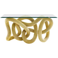 Console Table in Brass Wire, Flux by Jake Phipps