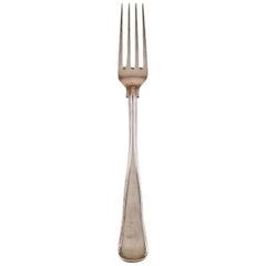 Cohr Dinner Fork, Old Danish Silver Cutlery, 1950s, 4 Pieces