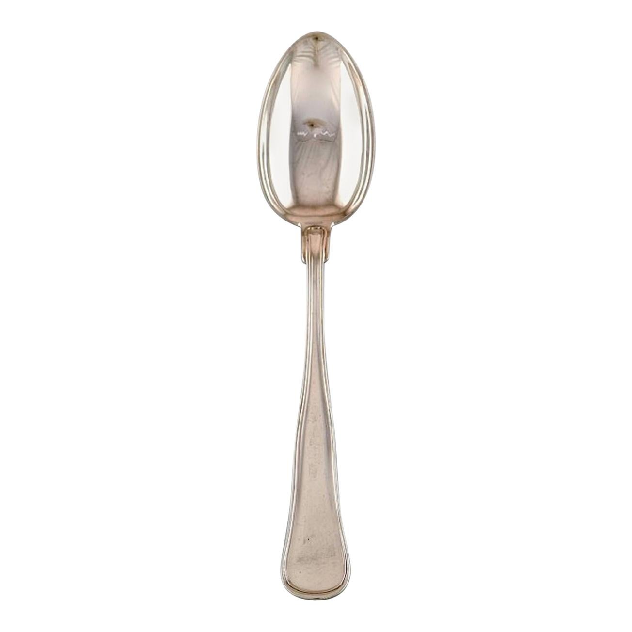 Horsens Silver ‘Denmark’, Old Danish Large Soup Spoon in Silver 1950s, 13 Pieces For Sale