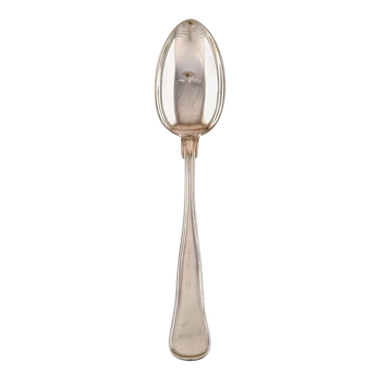 Horsens Silver ‘Denmark’, Old Danish Large Soup Spoon in Silver 1950s, 13 Pieces