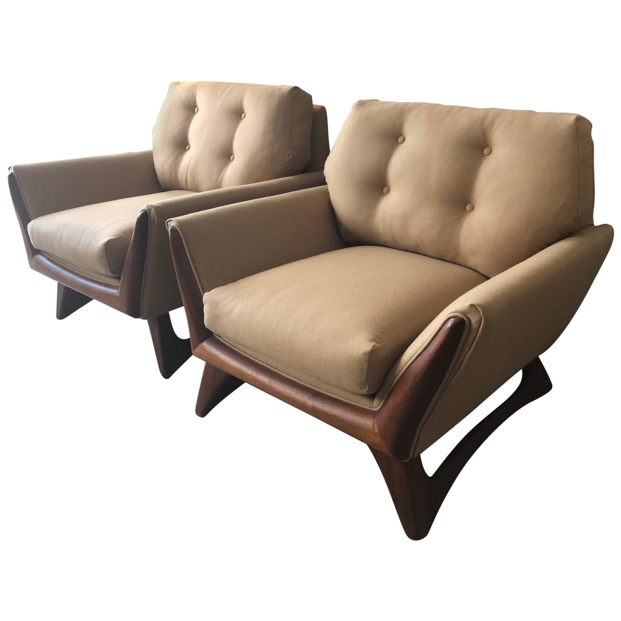 Pair of Adrian Pearsall Armchairs for Craft Associates