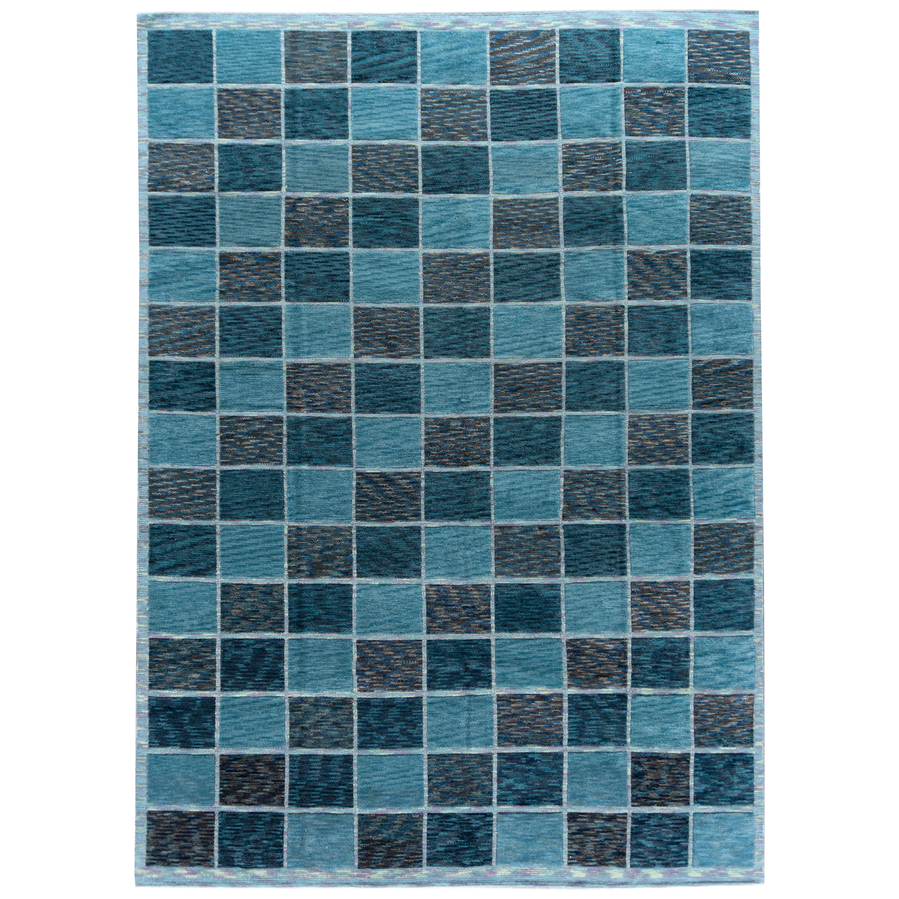 21st Century Contemporary Flat-Weave or Pile Custom Rug For Sale