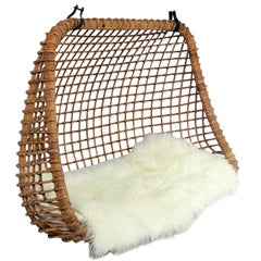 Hanging Rattan Settee