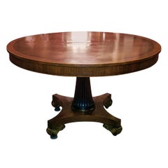 Late 19th Century American Mahogany Extendable Dining or Center Table