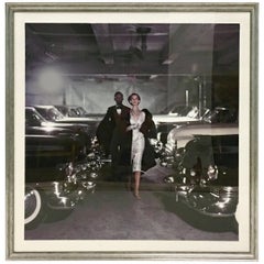 Vintage 1952 Photograph Print "Couple in Parking Garage" by John Rawlings