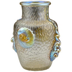 Early 20th Century Loetz Art Glass Nautilus Vase