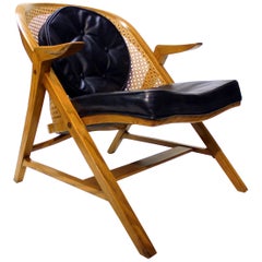Retro Rare Mid-Century Modern 5700-A A Frame Lounge Chair by Edward Wormley for Dunbar