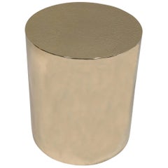 Polish Brass Drum Table by Brueton