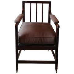 19th Century Regency Mahogany Library Armchair