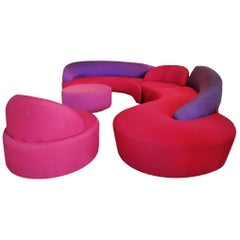 Modern Circular Sectional Colorful Sofa by Vladimir Kagan for Roche Bobois