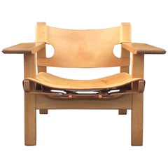 1960s Borge Mogensen Spanish Chair, Fredericia, Denmark