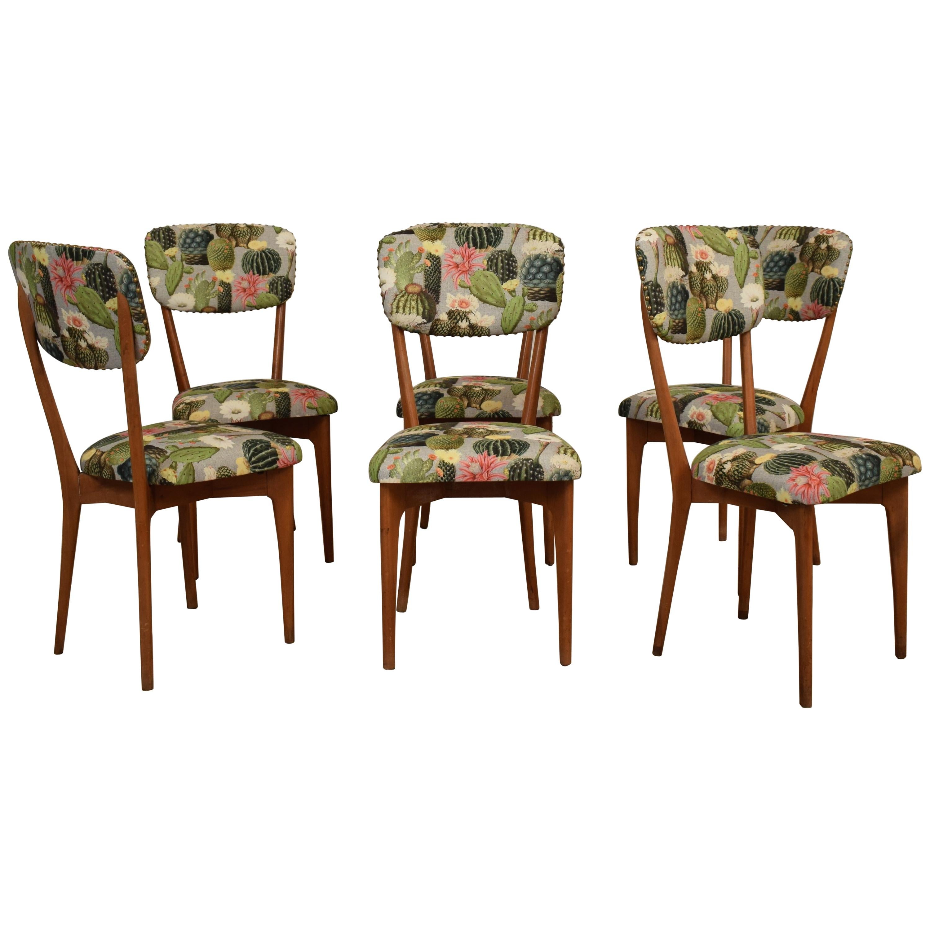 Set of Six Chairs by Ico Parisi Model "651", Italy, circa 1950