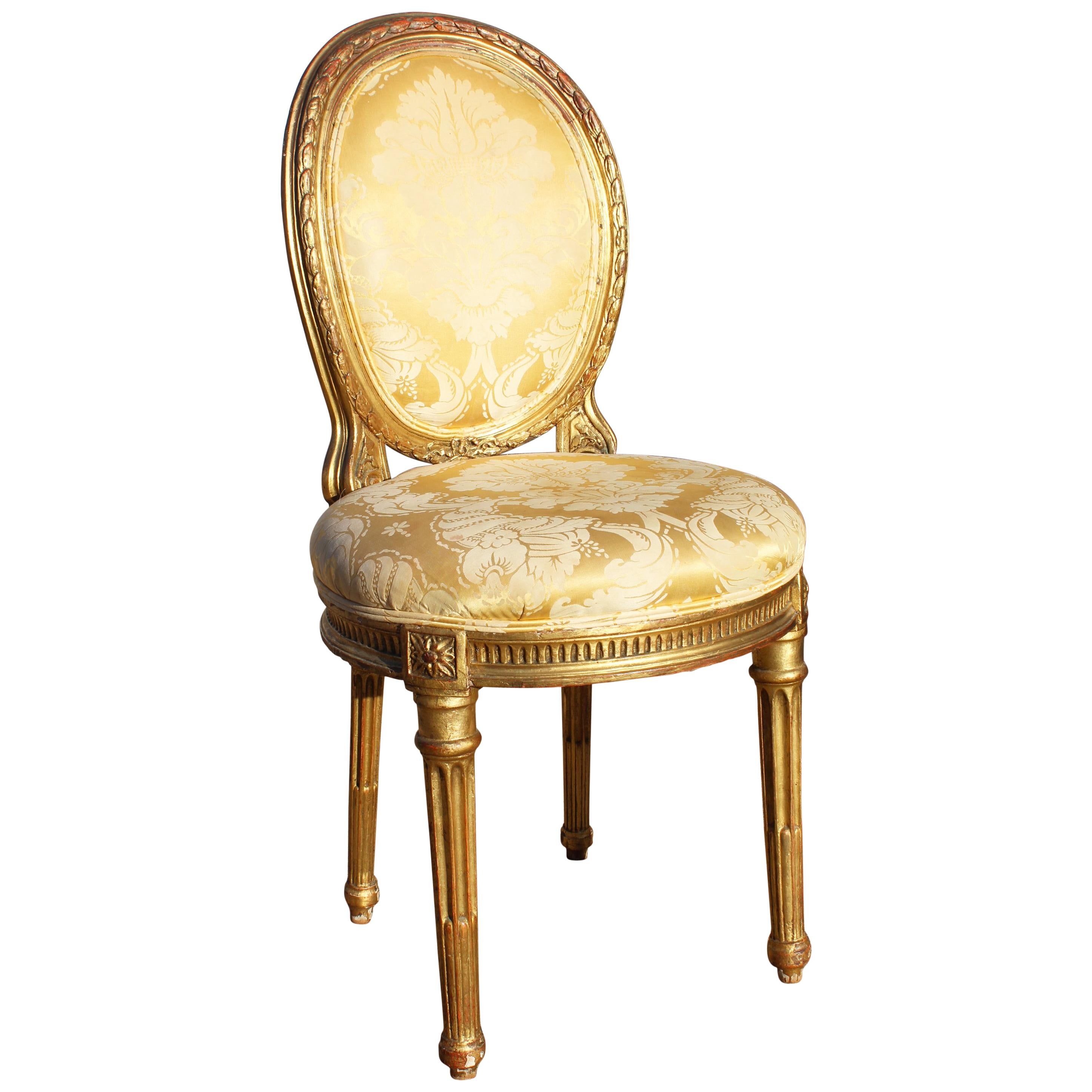 19th Century French Neoclassical Upholstered Chair