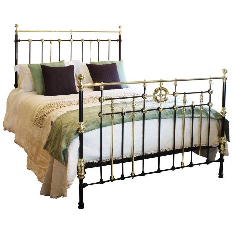 Victorian Cast Iron Bed In Black, Black Cast Iron Bed Frame