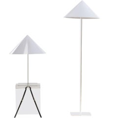 1980s Floor Lamp and Table Lamp for Harco Loor, Set of 2