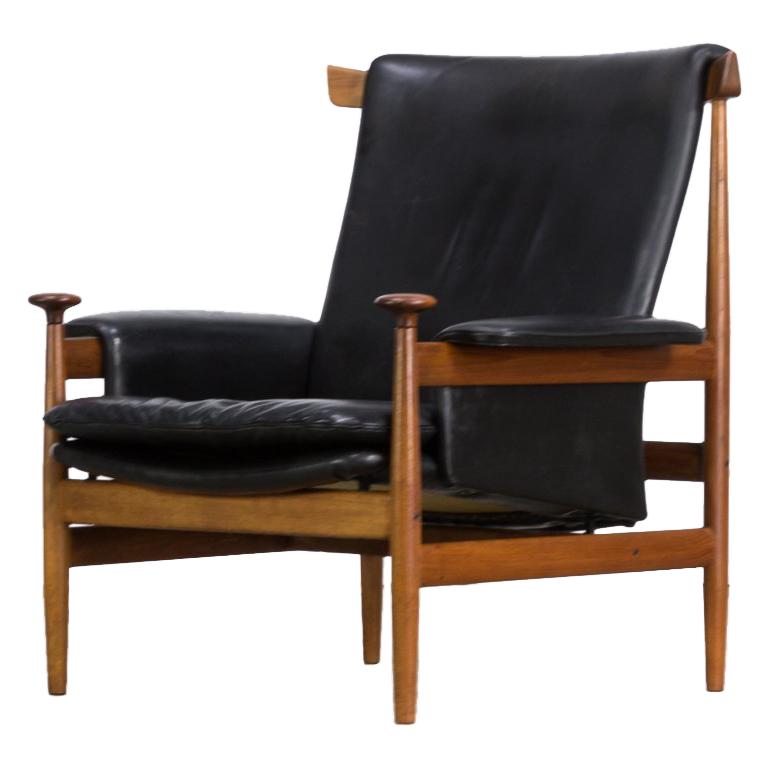 1960s Finn Juhl ‘Bwana Model 152’ Lounge Chair for France & Son For Sale