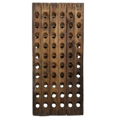 Vintage French Oak Champagne/Wine Rack made in 1979 by Tailliet