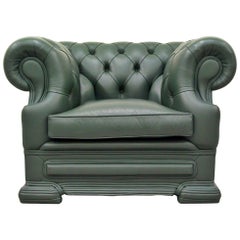 Chesterfield armchair leather antique wing chair recliner armchair