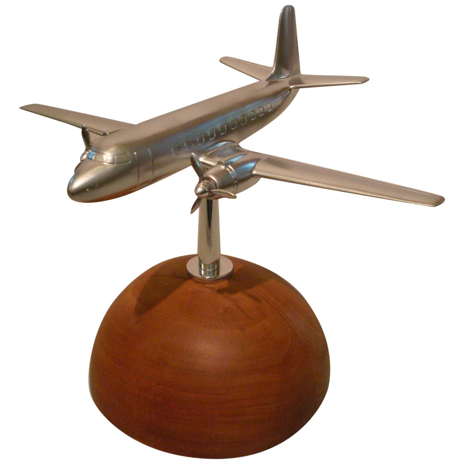 1960s Airplane Model Aviation Desk Piece For Sale at 1stDibs